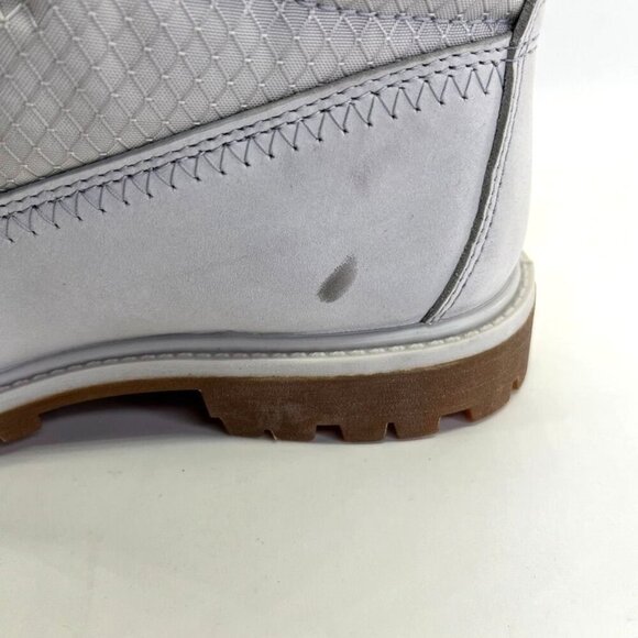 Timberland 6-inch Premium Waterproof Boot Women's Size 6 In Light Grey Nubuck - Picture 8 of 16